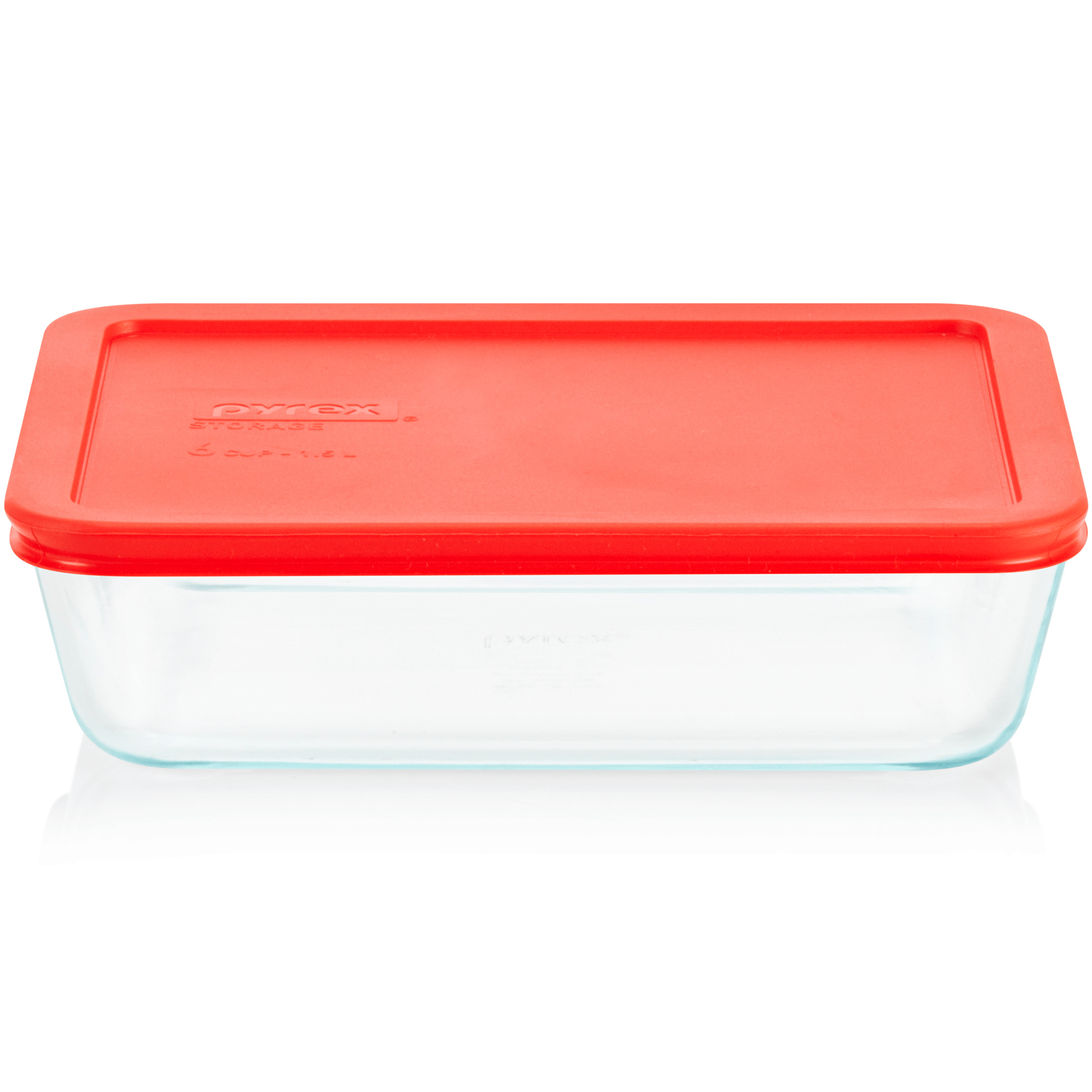 Pyrex® Simply Store® 6-Cup Rectangle Glass Storage with Plastic Lid