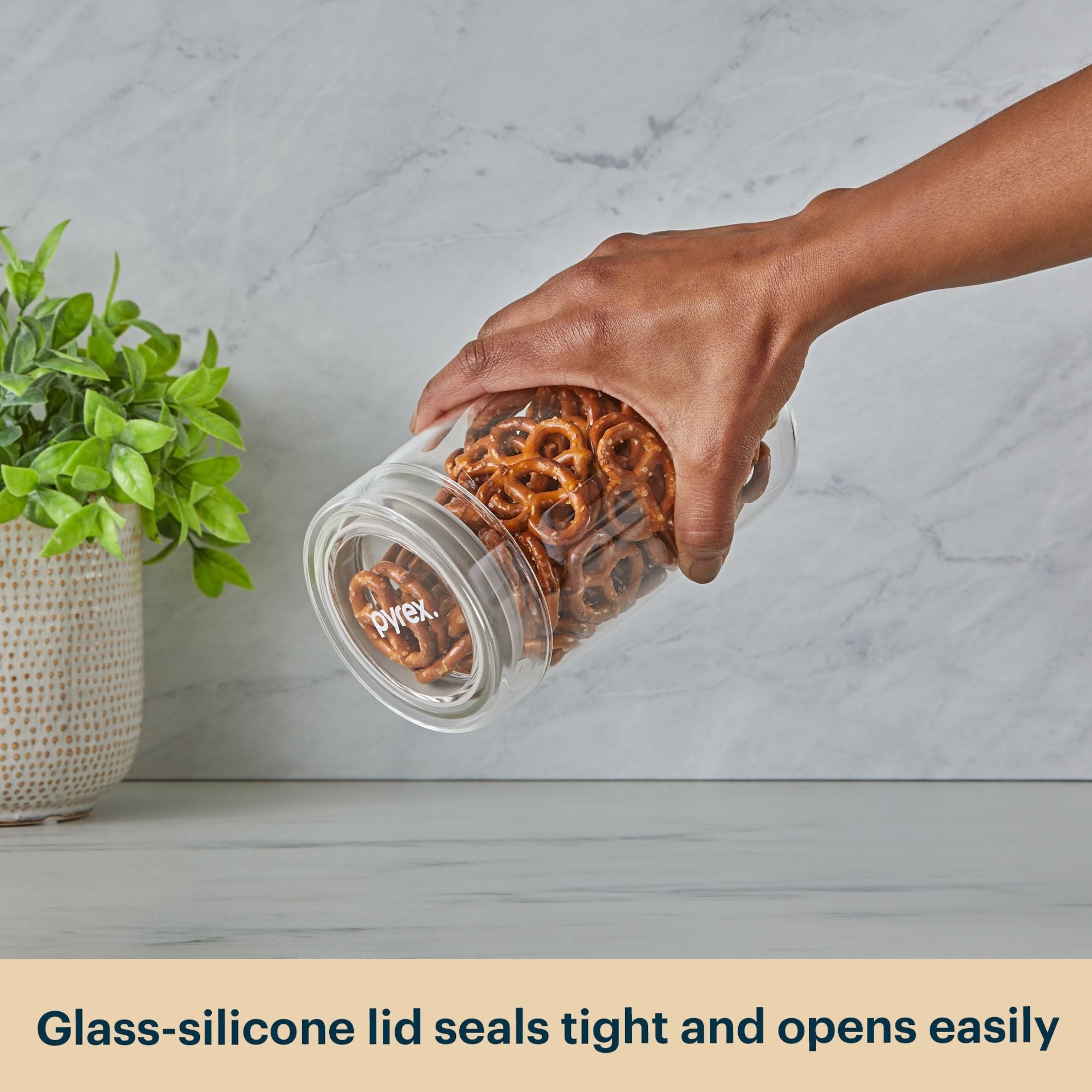 Pyrex® 3-Piece Lightweight Glass Canister Set - Image 5